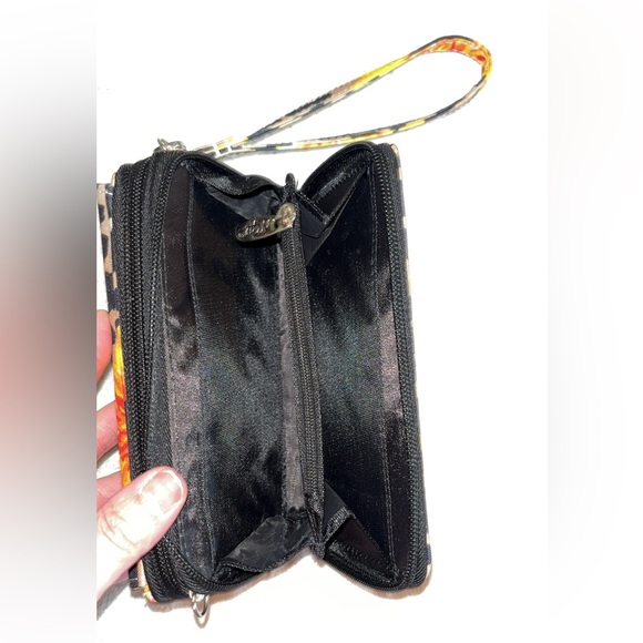 NWOT Cheetah and Sunflower Crossbody Purse/Wristlet - Picture 6 of 8